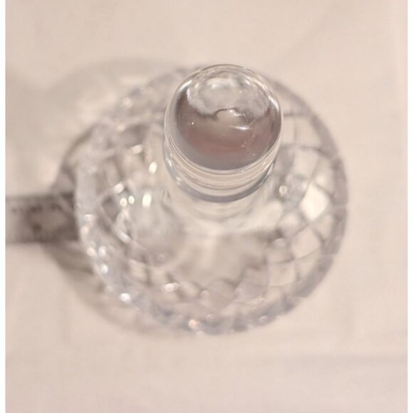 Elegant Crystal Decanter with Stopper 6" Tall barware - Picture 11 of 14